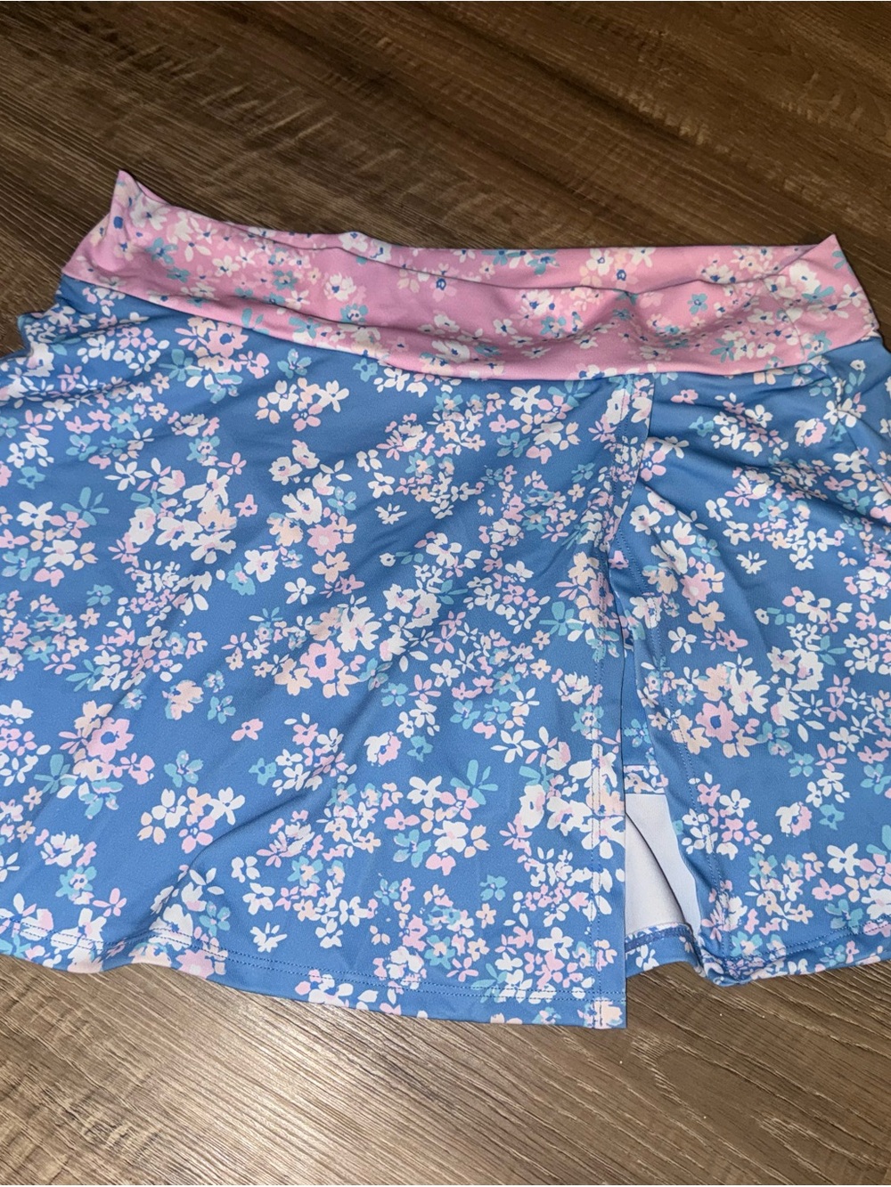 Altar'd State Pink and Blue Floral Skort